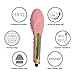 Straighter Comb,Emontek® Hair Straightening Brush,Electric Hot Hair Brush LCD Ion Brush Auto Straight Tool,Anti-Scald Massager,Electric Comb Hair Straightening Irons (UK Plug) (Pink)