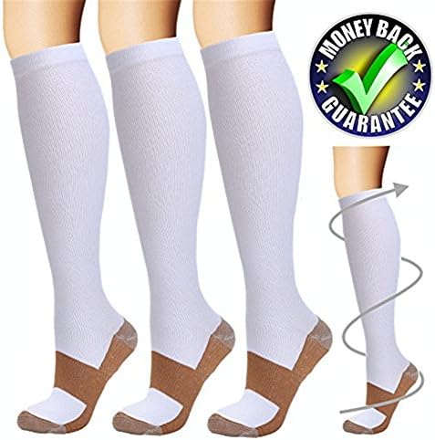 Compression Socks For Men and Women - 20-30mmhg Best Graduated Athletic Fit for Running, Shin Splints, Varicose veins, Maternity Pregnancy, Flight Travel, Nurses Work. Boost Performance, Anti Fatigue, Recover Faster