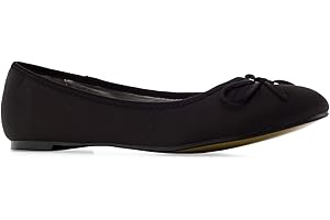 Andrés Machado - Ballerines pour Femmes/Filles à Talons Plats et nœud décoratif - TG104 - Chaussures Plates pour l´éte et l´Hiver - Grandes Pointures du 41 au 46