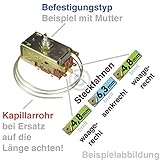 Thermostat Kühlthermostat Kühlgerät Kühl-Gefrierkombination Original Electrolux AEG 226214665/3 Ranco K59-L2097 770mm Kapillarrohr 3x6, 3mm AMP Santo C D AIK SC ARN DA DRD DRC ERN IK FRI JKG JCN FI