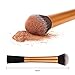 Savisto 6 Piece Essential Kabuki Make Up Brush Set in Gold - Professional Synthetic Makeup Brushes & Stylish Gift Box
