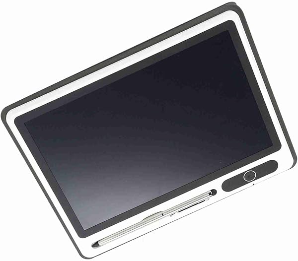 9Inch Notepad Lcd Tablet Drawing Pad Business Supplies Hand Painting Tool (Black with leather case) - 1