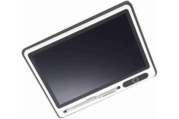 Tablette Ecriture, 2 Bloc-Notes LCD Dessin Pad Fournitures Professionnelles Outil De Peinture À La Main 9 Pouces (Noir avec étui en Cuir)