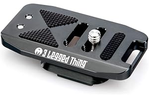 3 Legged Thing BASE PD Arca Swiss & PD Capture V3 Compatible QR Plate (Base 70 PD, Gray) (BASE70-PD-G)