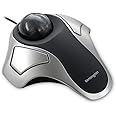 Kensington Orbit TrackBall - Wired Ergonomic TrackBall Mouse for PC, Mac and Windows with Ambidextrous Design, Optical Tracking & 40 mm Ball – Space Grey (64327EU), Silver