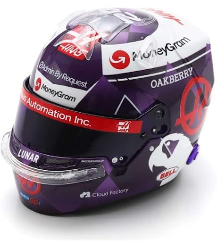 Mini Casque Spark Esteban Ocon 2024 BWT Alpine F1 – Échelle 1/5 – Vitrine Acrylique – Collection Officielle F1