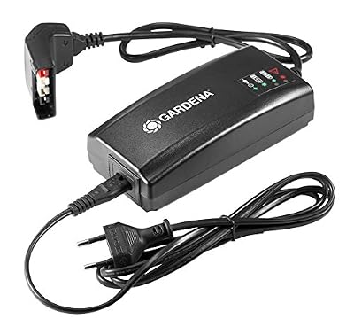 Gardena Chargeur rapide QC40 de GARDENA : accessoires pour appareils sur batteries 40 V de GARDENA comme BLi-40/100 ou BLi-40/160, indicateur d'état de la batterie par LED (9845-20)