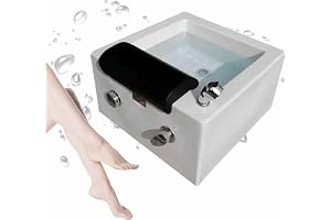 Portable Foot Spa Badkar, Pedikyr Foot Spa, Pedikyrskål, Fotbad, fotbadkar, Akryl Pedikyrstol Schampo Handfat, Handfat Spa Fotdusch Tvättsalong, massagefot,A