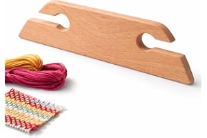 HEEPDD Piccola Navetta per Tessitura Inkle Smussata in Legno, Navetta per Strumenti per Telaio per Tessitura Artigianale per Maglieria per Tessitura Accessori per Tessitura (A forma di