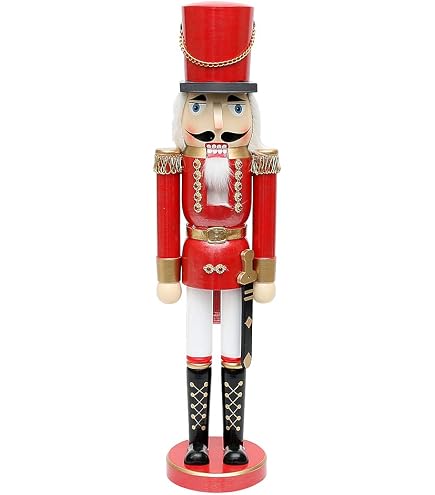 4x Nussknacker Puppen Mit Fahne – Patriotic Dekoration Für Unabhängigkeitstag, Veteranentag, Aus Holz