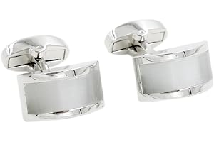 AUSCUFFLINKS Pearl White Stone Cufflinks | 30th Wedding Anniversary Husband Gift | Gift Box Included | Quality Cuff Links
