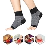 Plantar Fasciitis Socks, Foot Compression Socks, Aival Ankle Socks Sleeves with Arch Support, Increases Circulation for Easing Swelling, Heel Spurs, Arch Pain, Achilles Tendonitis (Large)