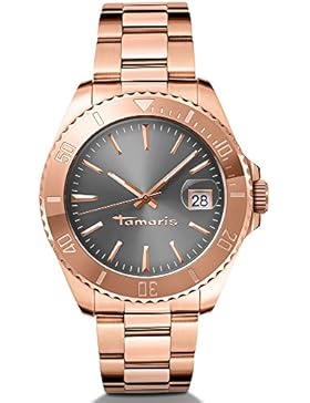 Tamaris Damen-Armbanduhr Marina Analog Quarz Edelstahl B08202040