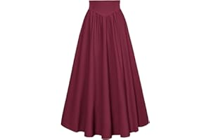 SCARLET DARKNESS Jupe Traditionnelle Victorienne pour Femme, Taille Haute, laçage, Jupe Longue médiévale