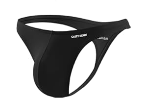 Casey Kevin Męskie stringi tanga seksowna bielizna dla mężczyzn bambus tanga niski stan T-Back Thong