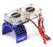 Produktbild Integy RC Model Hop-ups T8534BLUE Motor Heatsink + Twin Cooling Fan for Traxxas 1/10 Slash 4X4 (6808)