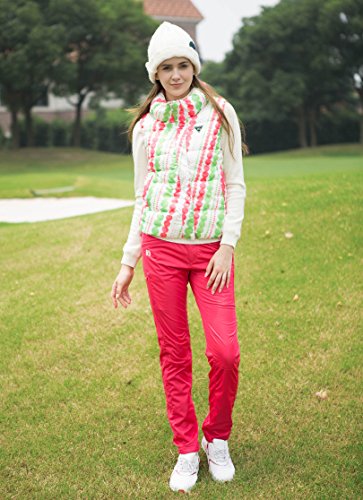 SVG-Womens-High-Neck-Polka-Dotted-Golf-Down-Vest-Casual-Sport-Winter-Gilet