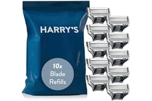 Harry's Razor Blades Refill, (10) Razor Head Refills with Precision Trimmer, 5 Anti-Friction Shaving Blades, Compatible with Harry's Razors for Men