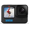 GoPro HERO10 Black - Action Camera impermeabile con LCD anteriore e schermi posteriori touch, Video Ultra HD 5.3K60, Foto da 