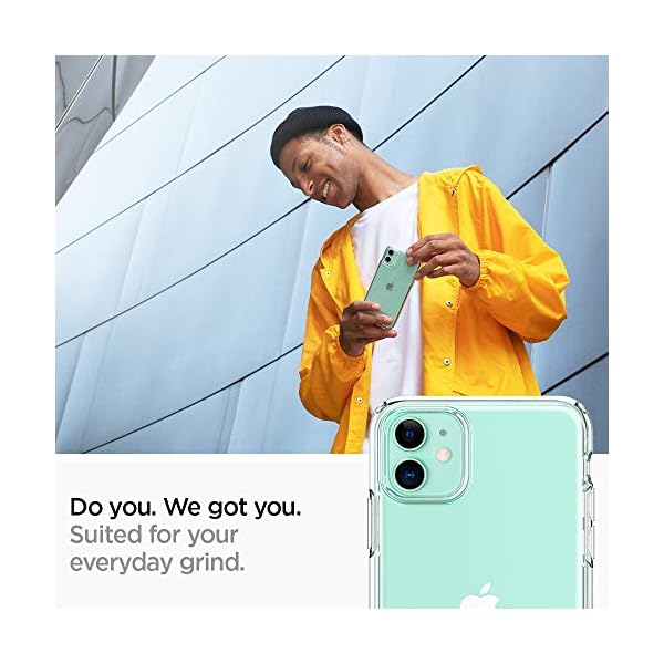 Spigen Liquid Crystal Kompatibel mit iPhone 11 Hülle, Transparent TPU Silikon Handyhülle für iPhone 11 Case Crystal Clear 076CS27179 – Bild 3