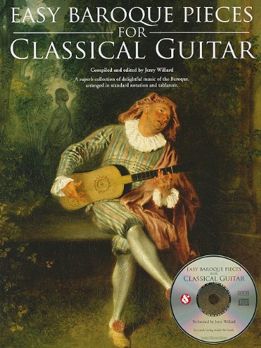 Easy Pieces For Baroque Guitar Tablature And Notation Book/Cd livre