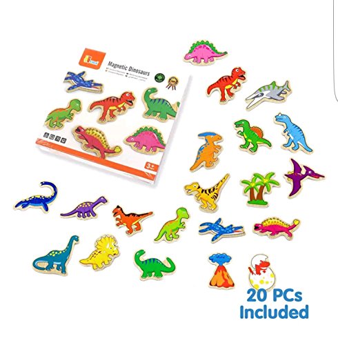 Viga Toys - 50289 - Wooden Magnetic Dinosaurs - 20 pieces Viga Toys - 50289 - Wooden Magnetic Dinosaurs - 20 pieces
