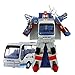 Fajiabao Boys Hot Toys Transformers Distortion Bus One-Step Changer Transform Into Super Bus Kids Gifts(white)