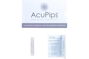 ACUPIPS Crystal Acupressure Ear Seeds with Ear Map for Migraines & Head Pain. Acupuncturist Designed. Ear Seeds, ACU Seeds, Natural Healing, Acupressure, Chinese Medicine