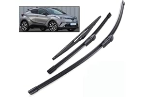KSPANR Balais d'essuie-Glace 3 pièces, pour Toyota C-HR CHR 2016 2017 2018 2019 2020 essuie-Glaces Avant arrière