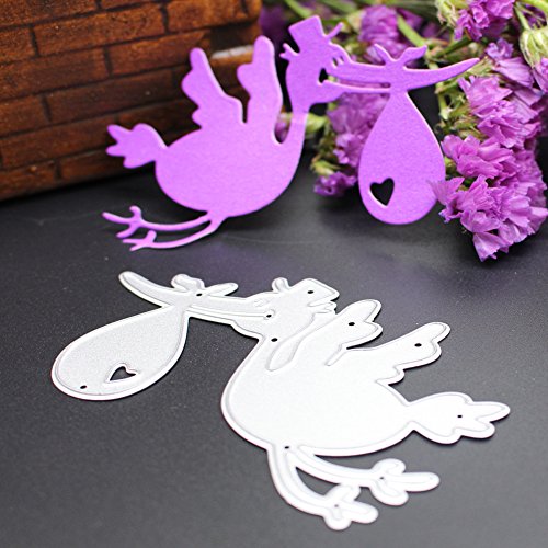 Amazingdeal365 Steel Bird Metall Form Schablonen Schneiden DIY Dekor Sammelalbum Karten Buchzeichen Lesezeichen als Geschenk für Freunde Geburtstag Kinder,Kindergarten Hobby Schule Handarbeit Unterricht usw. Ein tolles Geschenk! - 4