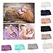 Produktbild OULII Baby Foto Requisiten weiches Fell Quilt fotografischen Matte DIY neugeborenes Baby Fotografie Wrap-Babyfoto Props Gefälligkeiten (Marineblau)
