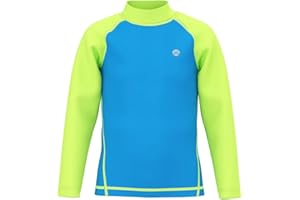 GENERIC HDTIYUYP Jungen UV Shirt Kinder - Schwimm Tshirt Kinder Badeshirt RashWeste Surfen Tshirt Schnelltrocknend Strand Shirt Wassersport Top