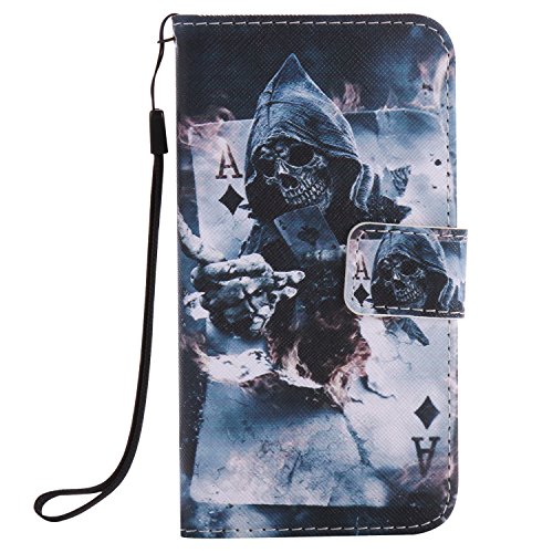 Feeltech Samsung Galaxy S5 Hülle PU-Leder und Brieftasche Bunte Muster Fall mit Magnetverschluss, Hybrid-Kickstand mit Stand-Funktion, schlagen Sie schützende weiche TPU Stoßstangenabdeckung und Kreditkartenhalter für Samsung Galaxy S5 Handgelenk Bügel-Buch-Art-Geldbeutel-Tasche mit 2 In 1 Berühren Sie Stift – Schürhaken - 2