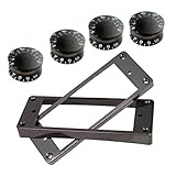 Guitar Humbucker Pickup Rahmen Montagering inkl. 4 Stück Set (Speed Control Regler.