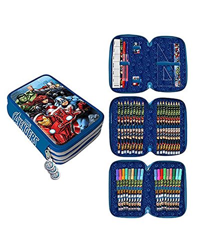 Los Vengadores-LOS Marvel Estuche plumier de Tres Pisos (AST1548)