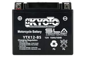 SIFAM KYOTO Batterie Moto prête à l'emploi SLA AGM YTX12-BS 12V 10AH
