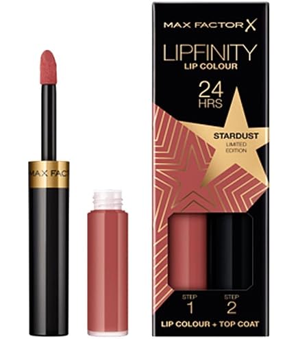 Max Factor Lipfinity Velvet Matte Lipstick | 24H Matt-Look In Vanity Brown, 2er Pack