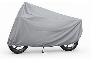 Susy Shop Telo Coprimoto Antipioggia Per Esterno e Interni realizzato in tessuto peva 45g, per Moto Motorino Motocicletta Scooter Bici (Taglia M: 120x220cm)