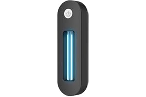 YSJJZRL Lampe de désinfection UV Stérilisateur UVC Charge USB Lumière de désinfection UV pour voiture Accueil Toilette Poubelle Armoire à chaussures Lampe germicide(Black)