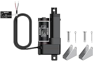 Justech 50mm 2-inch Linear Actuator Motor Heavy Duty 3000N 12V Actuators for Auto Car RV Electric Door Opener Industrial Agricultural Machinery Sweeping Vehicles Vessels Cargo Medical Window-Black