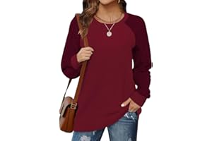 Cuptacc Pull Femme Chic Et Elegant Sweat Haut Thermique Femme Manches Longues Col Rond Automne Hiver