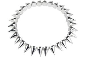 BOLAND BV Collar punk plateado adulto - Única