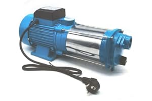 RAINWEEL Gartenpumpe 2500W Edelstahl Kreiselpumpe 4000 l/h; Max. Förderhöhe: 110 m; Max. Druck: 11 bar