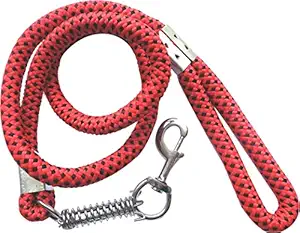 Suraj Chain Smart Nylon Rope for Dog (Red, 152 Cm X 22 Mm)