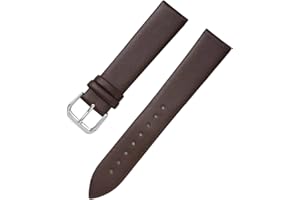 BEGISA 8/10/12/13/14/15/16/17/18/19/20/21/22mm Bracelets de montre en cuir véritable doux pour la peau pour remplacer le bracelet de montre à quartz pour femme