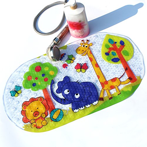 Badewannenmatte Wanneneinlage FüR Kinder Und Babies Aus Naturgummi Bietet ErhöHte Sicherheit FüR Sie Und Ihre Kinder im Bad 39X69CM (Zoo) - 9