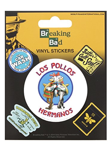 Breaking Bad-Los Pollos Hermanos Sticker Set, 10 X 12,5 cm