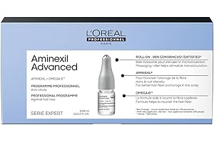L'OREAL L'Oréal Professionnel Paris Programma anti-caduta per capelli sottili Aminexil Advanced Serie Expert, 10 fiale x 6 ml