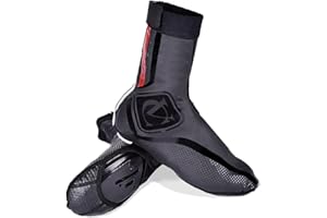 VeloChampion VC Comp PRO Copriscarpa Unisex da Ciclismo Invernale Impermeabile Elastico Antivento Riflettente per Ciclismo Invernale
