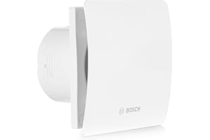 BOSCH THERMOTECHNIK Bosch Bathroom Extractor Fan 1500 DH W 125 - for Ventilation in Bathroom and Toilet Against Moisture and Mould - With Humidistat and Timer - 125mm Diameter